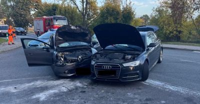 Groźne zderzenie na DK48 w Białkach Górnych jedna osoba ranna