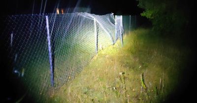 Nietrzeźwy kierowca wjechał w płot i uciekł. Zatrzymano go