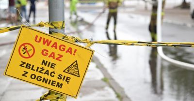 Wyciek gazu w Toruniu; zamknięte skrzyżowanie Lubicka/Ślaskiego i zmiany w trasach tramwajów