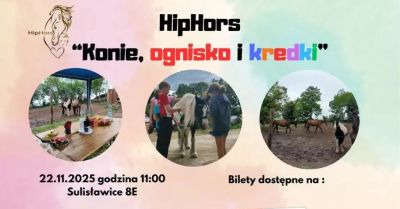 Konie, ognisko i kredki