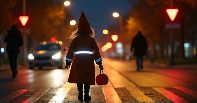 Daj się zobaczyć odblaski ratują życie w Halloween i Zaduszki