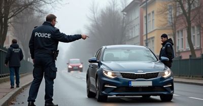 Uciekał przed kontrolą i uderzył w ogrodzenie szkoły