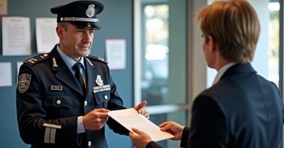 Mieszkaniec dziękuje dzielnicowemu za szybką pomoc