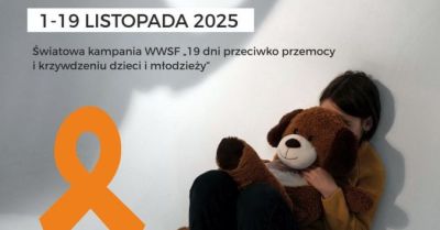 Pomarańczowa wstążka w Ełku 19 dni przeciw przemocy
