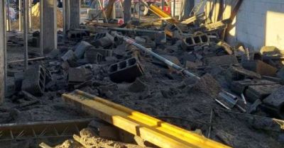 Zawalony strop podczas zalewania betonu trzy osoby ranne