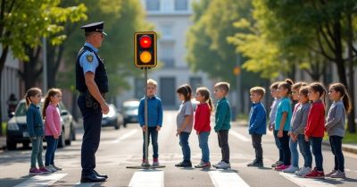 Policjanci uczą najmłodszych zasad bezpieczeństwa