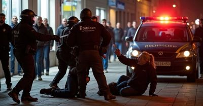 Mężczyzna z nożem zaatakował w Grójcu obezwładniony przez policję