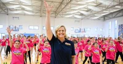 Jędrzejczak, Fularczyk-Kozłowska, Kiełbasińska i siostry Kałuckie na niezwykłej lekcji wychowania fizycznego w Warszawie! Aktywność fizyczna to droga