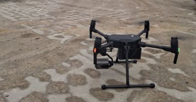 Dron pomaga policji w akcjach wobec ciężarówek w Pomorskiem