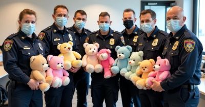 Pluszaki od policji trafiły do chorych dzieci