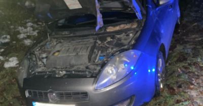 Pijana kierująca z ponad 3 promilami wjechała do rowu