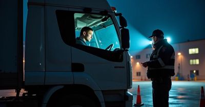 Pijany kierowca ciężarówki zatrzymany dzięki pracownikowi firmy