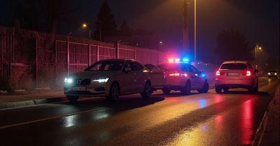 Pijany kierowca Volvo próbował uciec i uderzył w płot