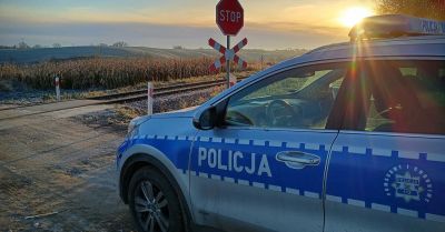 Policja z powiatu świeckiego chroni tory w ramach operacji TOR