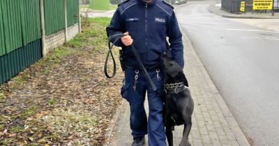 Dukat nowym psem patrolowo tropiącym w KPP Dąbrowa Tarnowska