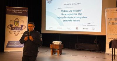 Seniorzy uczą się chronić przed oszustami w Pińczowie