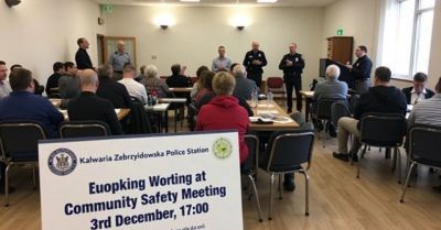 Debata społeczna policjantów w Kalwarii Zebrzydowskiej