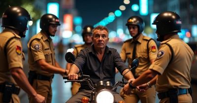 Pijany motorowerzysta z trzema promilami próbował wręczyć łapówkę