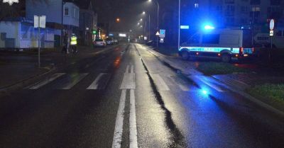 Pieszy potrącony w Zamościu zmarł w szpitalu