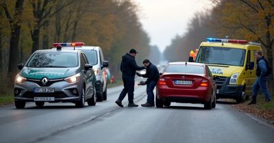 Pijany uderzył w samochód i uciekł. Szybka akcja policji