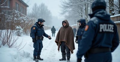 Policjanci z Olkusza kontrolują miejsca pobytu osób bezdomnych