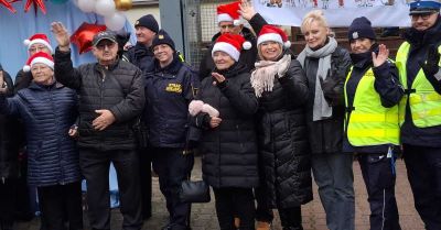 Mikołaj i mieszkańcy Działdowa w świątecznej sztafecie
