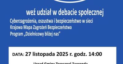 Debata o bezpieczeństwie i oszustwach w Tereszpolu Zaorendzie