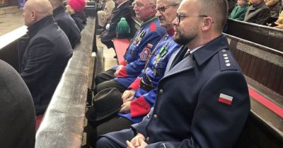 Zastępca komendanta na jubileuszu 75 lat ZST w Rybniku