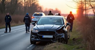 Pijany kierowca rozbił auto o drzewo, pasażer był poszukiwany
