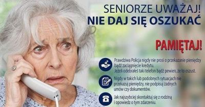 Oszustwo na policjanta Seniorka straciła 80 tys zł Zmień numer