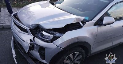 Wypadek na Piaskowej Górze po nieustąpieniu pierwszeństwa