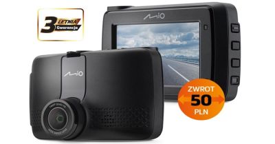 Mio MiVue 802W Pro - kamera z wbudowanym zasilaczem trybu parkingowego