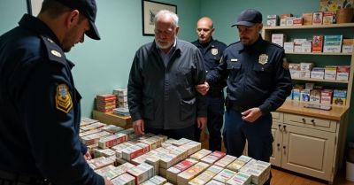 Zatrzymany z ponad 4 tysiącami paczek papierosów bez akcyzy