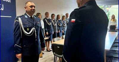 Uroczyste pożegnanie I zastępcy komendanta w Środzie Śląskiej