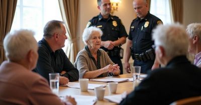 Policjanci uczą seniorów jak dbać o bezpieczeństwo