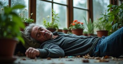 Zasnął w altance i wpadł przy próbie włamania