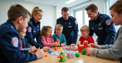 Policjanci z Wieruszowa obdarowali dzieci w Przylądku Nadziei