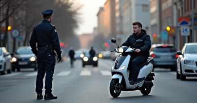 Poszukiwany zatrzymany na hulajnodze w Gostyniu