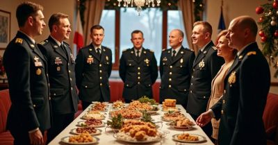 Wigilia w Komisariacie Kolejowym Policji w Warszawie