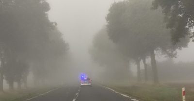 Gęsta mgła w regionie Apel policji o ostrożność