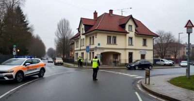 Pijany kierowca wjechał w budynek w Bełchatowie