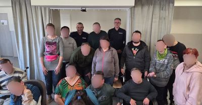 Dzielnicowi odwiedzili Środowiskowy Dom Samopomocy w Bochni