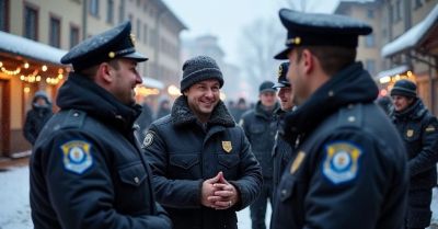 Komendant Mucha składa życzenia świąteczne mieszkańcom i policjantom