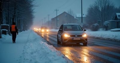 Zimowe warunki na drogach. Jak bezpiecznie prowadzić samochód