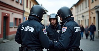 Mieszkaniec dziękuje zambrowskim policjantom za szybkie działanie