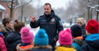 Dzielnicowy z Olesna na V Olimpiadzie Sportowej w Łomnicy