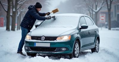Odśnież auto przed jazdą Zadbaj o bezpieczeństwo