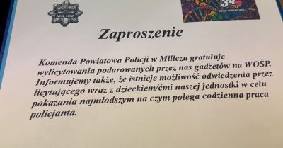 Miliccy policjanci wspierają WOŚP i szkolą wolontariuszy
