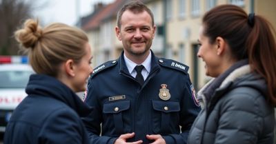 Mieszkańcy Malcanowa dziękują dzielnicowemu z Wiązowny