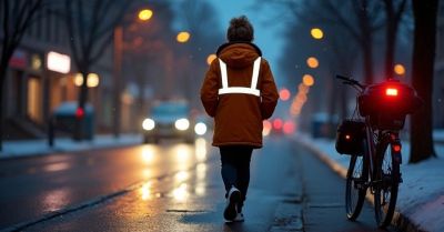 Zadbaj o bezpieczeństwo zimą i noś odblaski